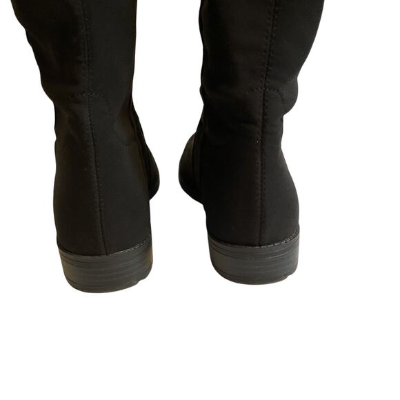 Unisa Boots Women's 7M Black Over The Knee Tall Riding Pull On Fabric Stretch - Picture 9 of 15